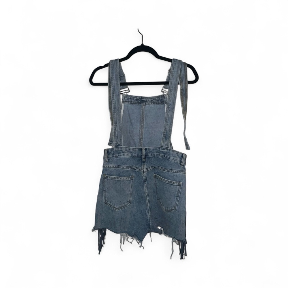 Blue B Collection Distressed Denim Overalls - Picture 7 of 10